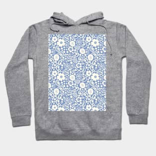 swedish kurbits Scandinavian folkart dala horse traditional vintage rosemaling blue Hoodie